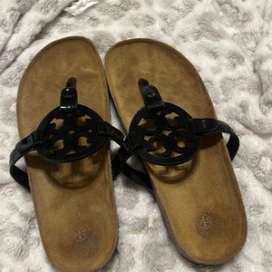 Tory Burch sandals,color:black and brown